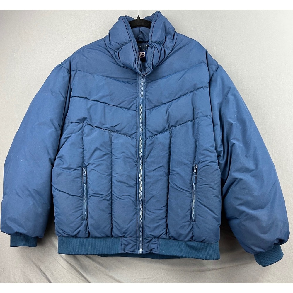 Vintage CB Sports Puffer Jacket Mens XL Blue Primaloft Evershield Insulated Good